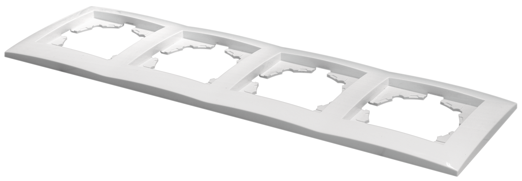 Рамка четырехместная MARSHEL IDEAL FI-4 White