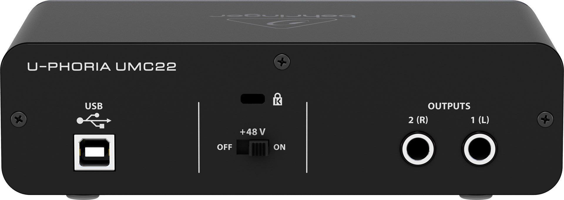Аудіоінтерфейс USB Behringer UMC22 (549701) - фото 6