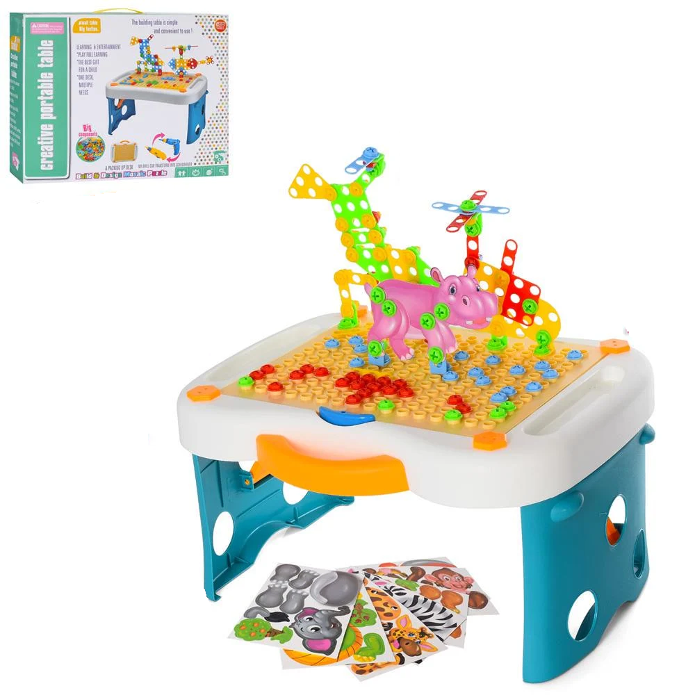 Дитяча мозаїка A-Toys на шурупах столик/шуруповерт/інструменти (MTT-176990)