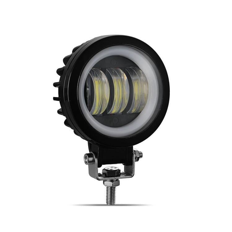 Фара светодиодная LED противотуманная круглая 30W/LED кольцо с четкой световой границей