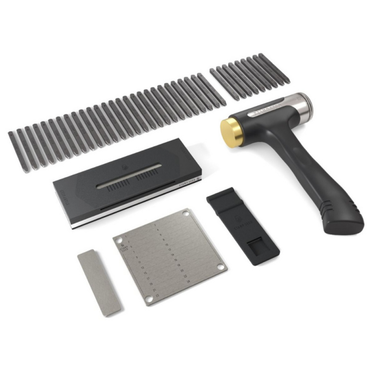 Набор титановый Stamp Seed Deluxe Titanium Пластина/Молоток/Штампы (SS-KIT-HB)