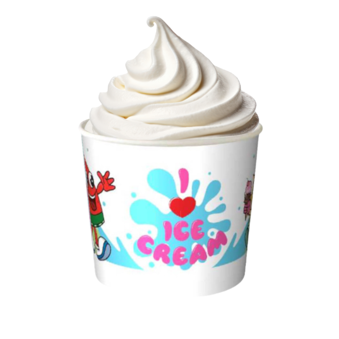 Стакан картонный ICE CREAM Детский с цветной печатью 286 мл 25 шт. (50606943355) - фото 4