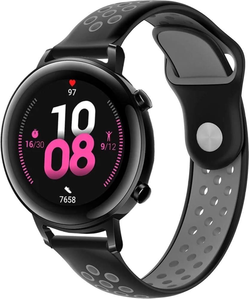 Ремешок Sport для Huawei Watch GT 2 42 мм Black Grey (23033-53)