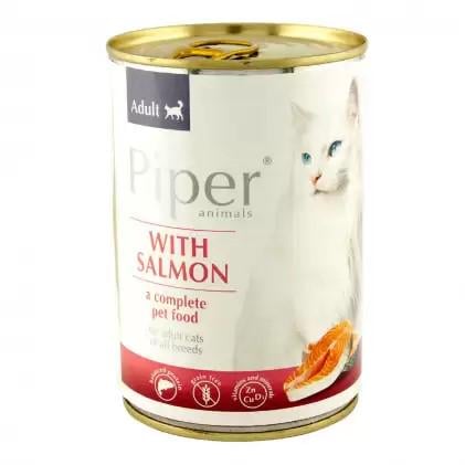 Консерва для взрослых кошек Dolina Noteci PIPER Salmon с кроликом 400 г (5902921302179)