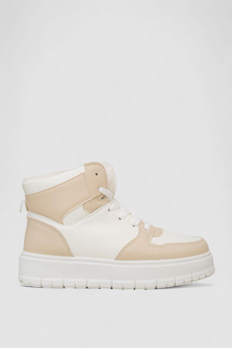 Кроссовки женские зимние Stilli 248RMB12 р. 39 Бело-бежевый (115606_831571)