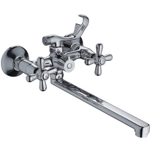 Смеситель для ванны Frap H25 F2225 1034153 двухвентильный Хром (102417)