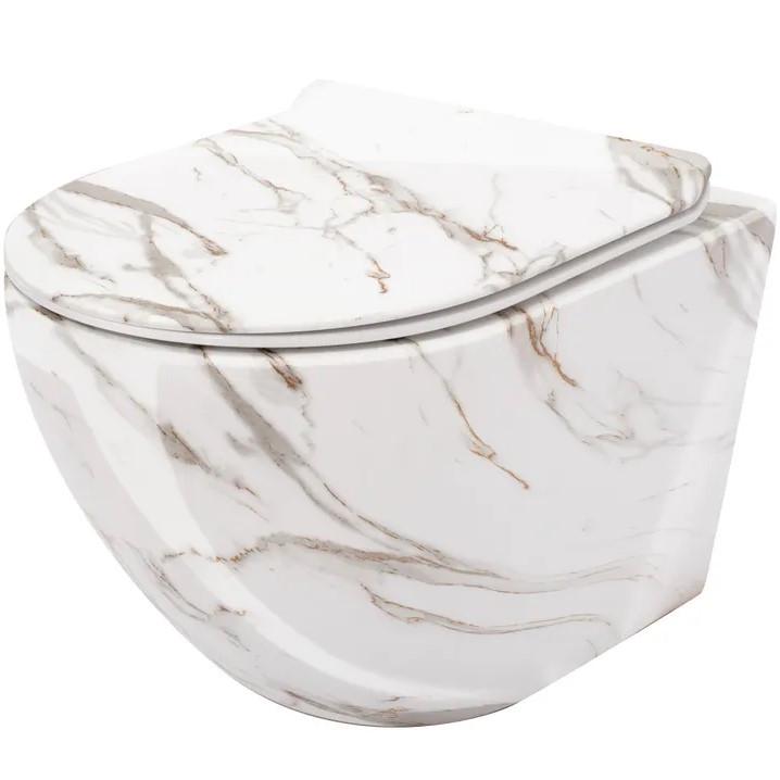 Унитаз подвесной Rea CARLOS Slim Lava Shiny (2619552882)