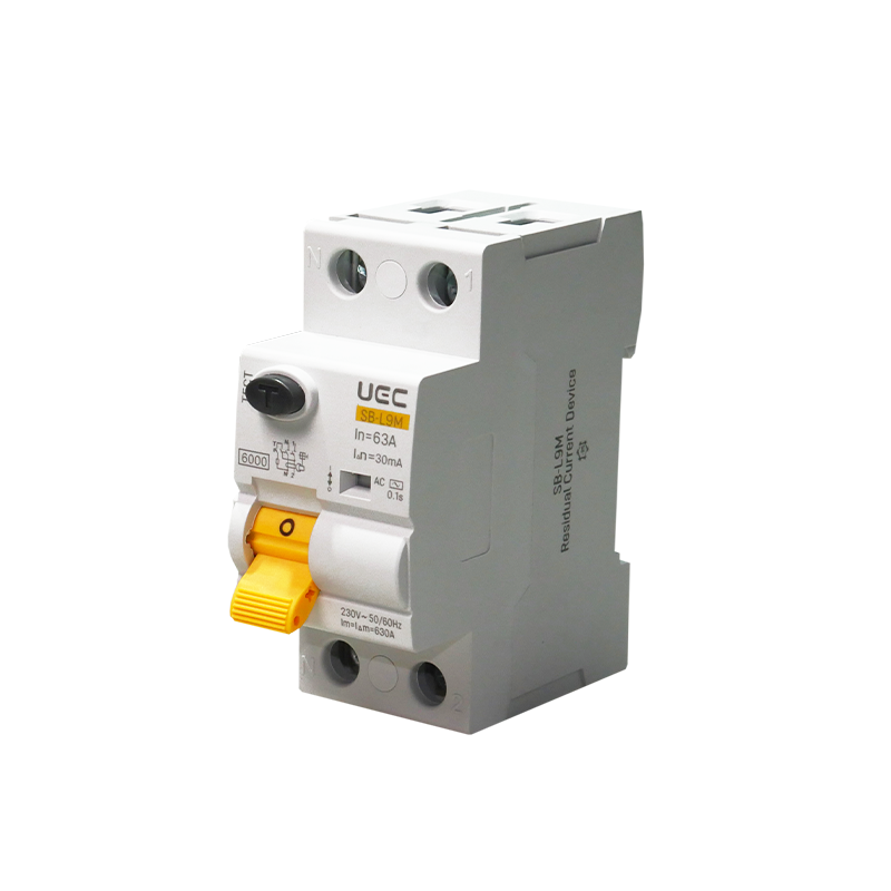 Пристрій захисного відключення UEC SB-L9M 2P 63A 30мА тип AC (RCCB61-2-063-030-AC)