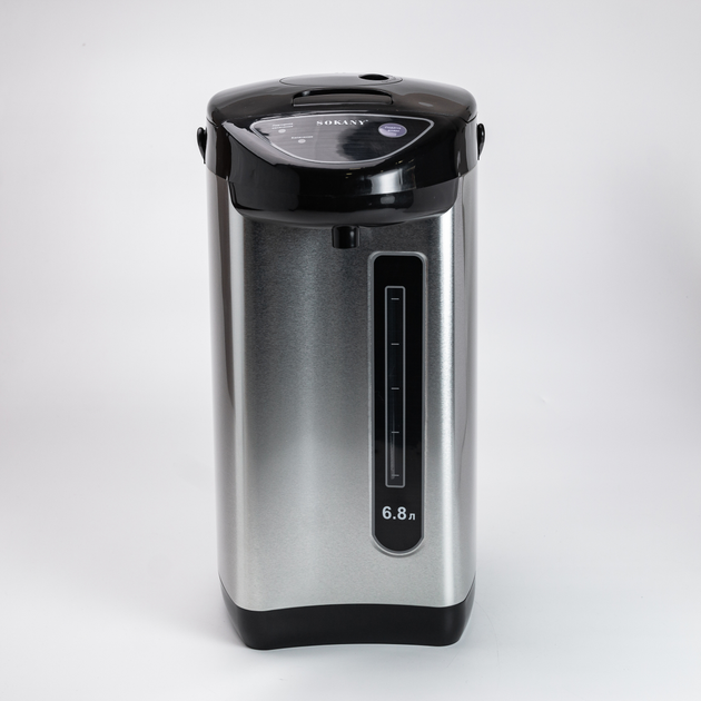 Термопот Sokany SK-09028 электрический термос-чайник 1600 Вт 6,8 л Хромированный (6-18-flSK-09028) - фото 3