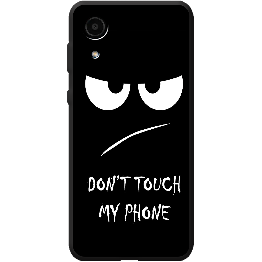 Чехол BoxFace Samsung Galaxy A03 Core (A032) Don't Touch my Phone Черный силикон (43939-up535-44058)