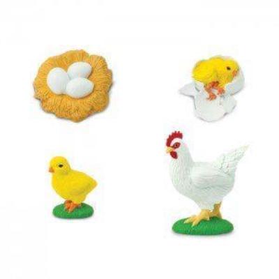 Фигурка игровая Safari Ltd Жизненный цикл курицы (662816)