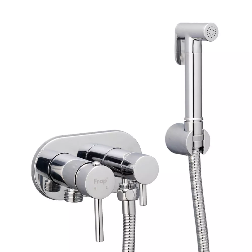 Гігієнічний душ Frap F7508 з приладовим краном 1/2" Хром (F7508)