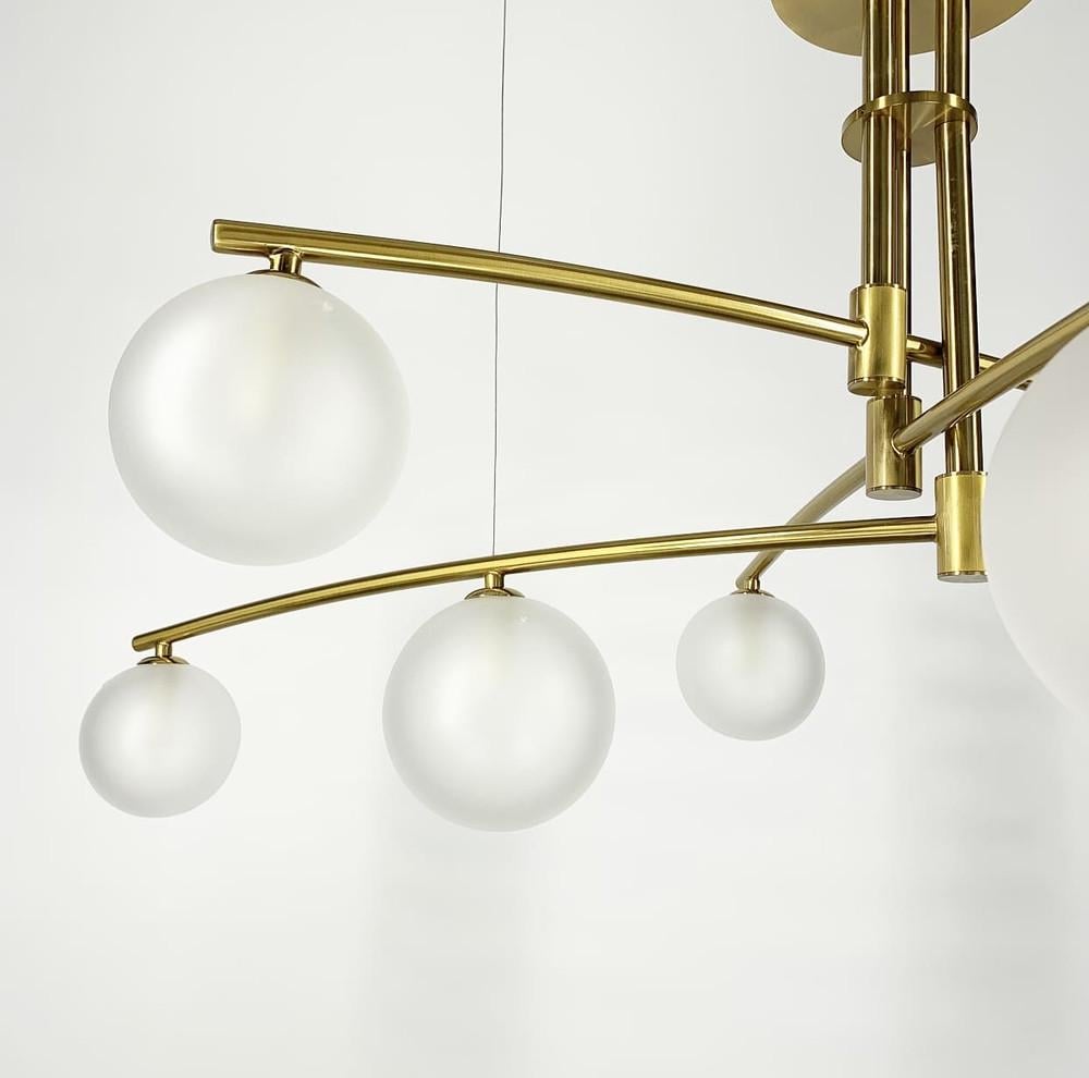 Люстра сучасна підвісна Aure Латунь (SGJ 8/9 AB) - фото 4 Люстра сучасна підвісна Aure Латунь (SGJ 8/9 AB) - фото 4