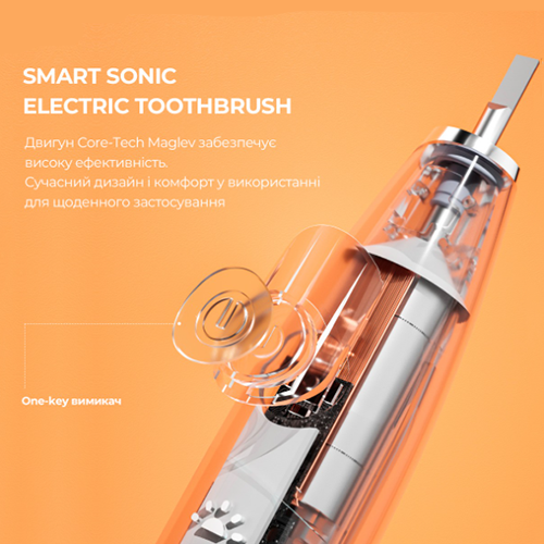 Електрична зубна щітка Oclean Flow Sonic Electric Toothbrush White (722) - фото 6 Електрична зубна щітка Oclean Flow Sonic Electric Toothbrush White (722) - фото 6