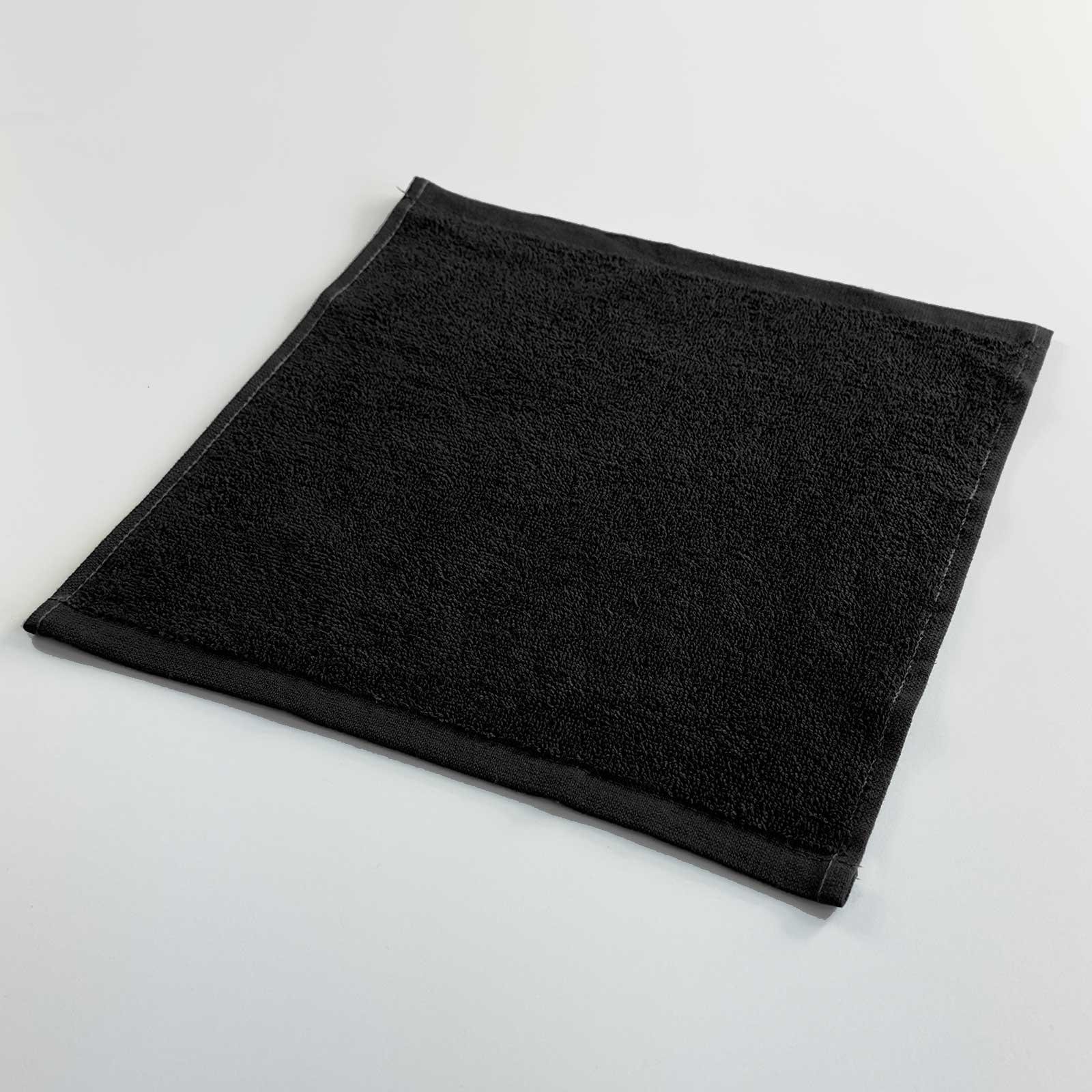 Салфетка махровая GM Textile 400 г/м2 30х30 см Черный (rm400-30-Black) - фото 1