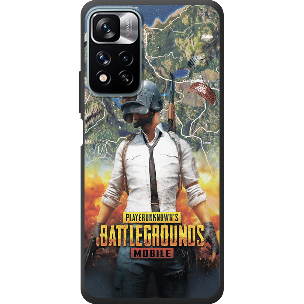 Чохол BoxFace Xiaomi Redmi Note 11 Pro Plus 5G PUBG Mobile Чорний силікон (44441-up2309-44442)