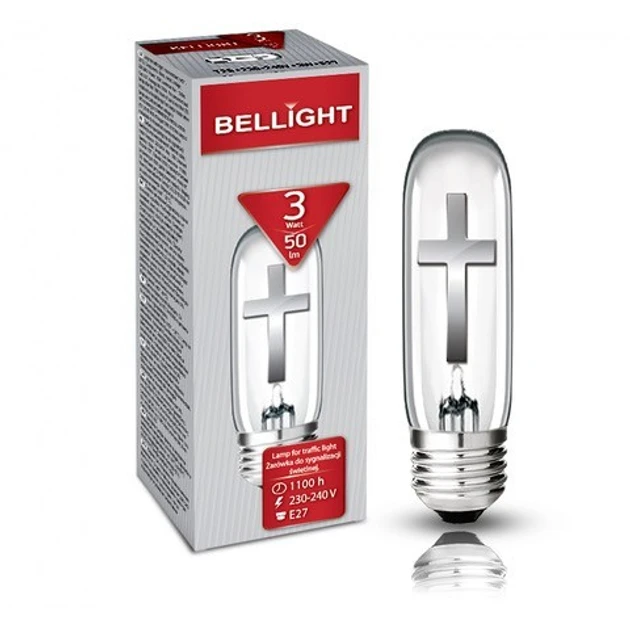 Лампа розжарювання Bellight декоративна Хрест Т29 230V 3W E27 (2642501752)