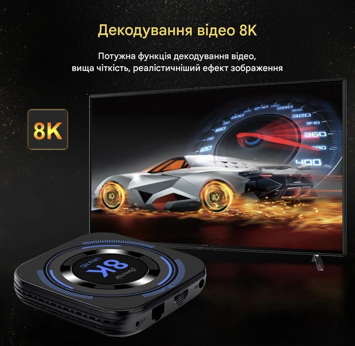 Смарт-приставка Transpeed 4/64 Gb Android 12 Налаштована - фото 5