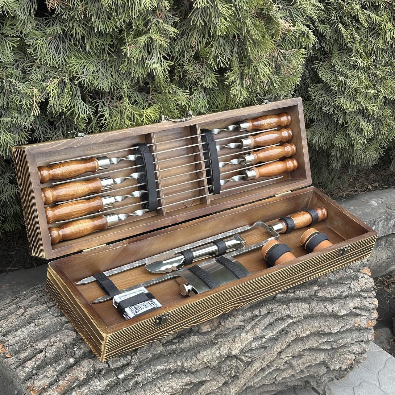 Набор подарочный для барбекю Mzavod Казак Светло-коричневый (27728903) - фото 2 Набор подарочный для барбекю Mzavod Казак Светло-коричневый (27728903) - фото 2