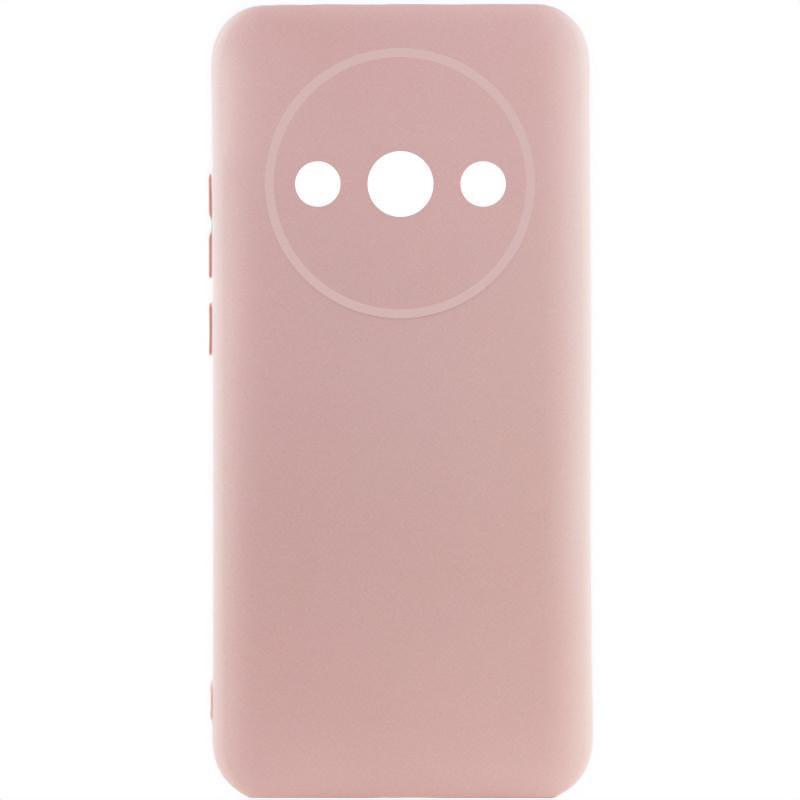 Противоударный чехол Silicone Cover Lakshmi Full Camera (A) для Xiaomi Redmi A3 Розовый / Pink Sand