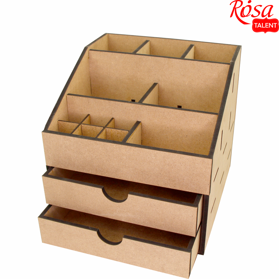 Декоративный комод-органайзер Rosa Talent 2 ящика МДФ 22,5х22,5х22,5 см (4823098524953) - фото 2 Декоративный комод-органайзер Rosa Talent 2 ящика МДФ 22,5х22,5х22,5 см (4823098524953) - фото 2