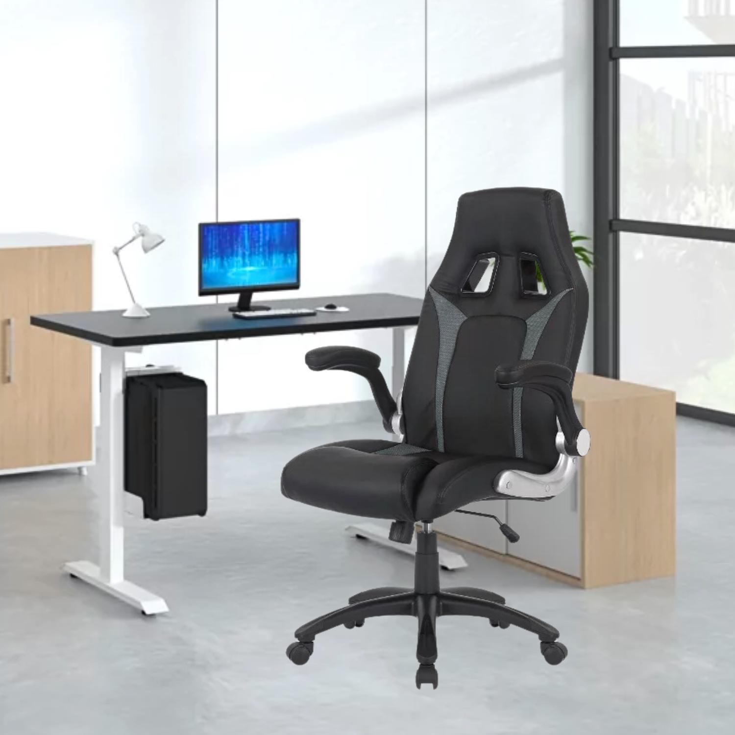 Крісло геймерське з TILT Fregat Shark до 130 кг Сірий/Чорний - фото 6