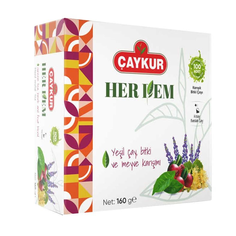 Чай турецький CAYKUR Herdem Суміш трав 100 пакетів 160 г (014112)