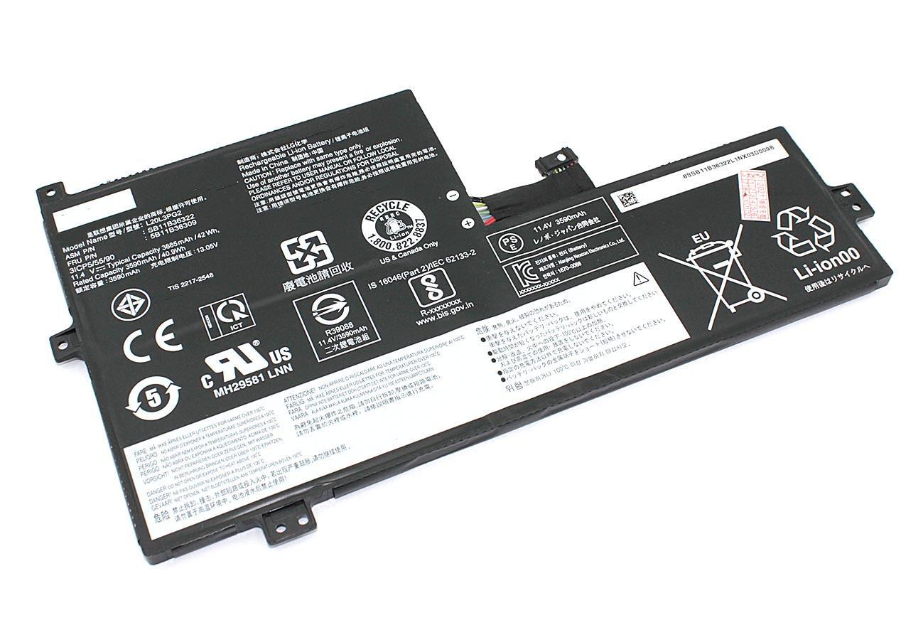 Аккумулятор для ноутбука Lenovo L20M3PG2 Ideapad 3 Chrome-14 11,4 V 3685 mAh (082288)