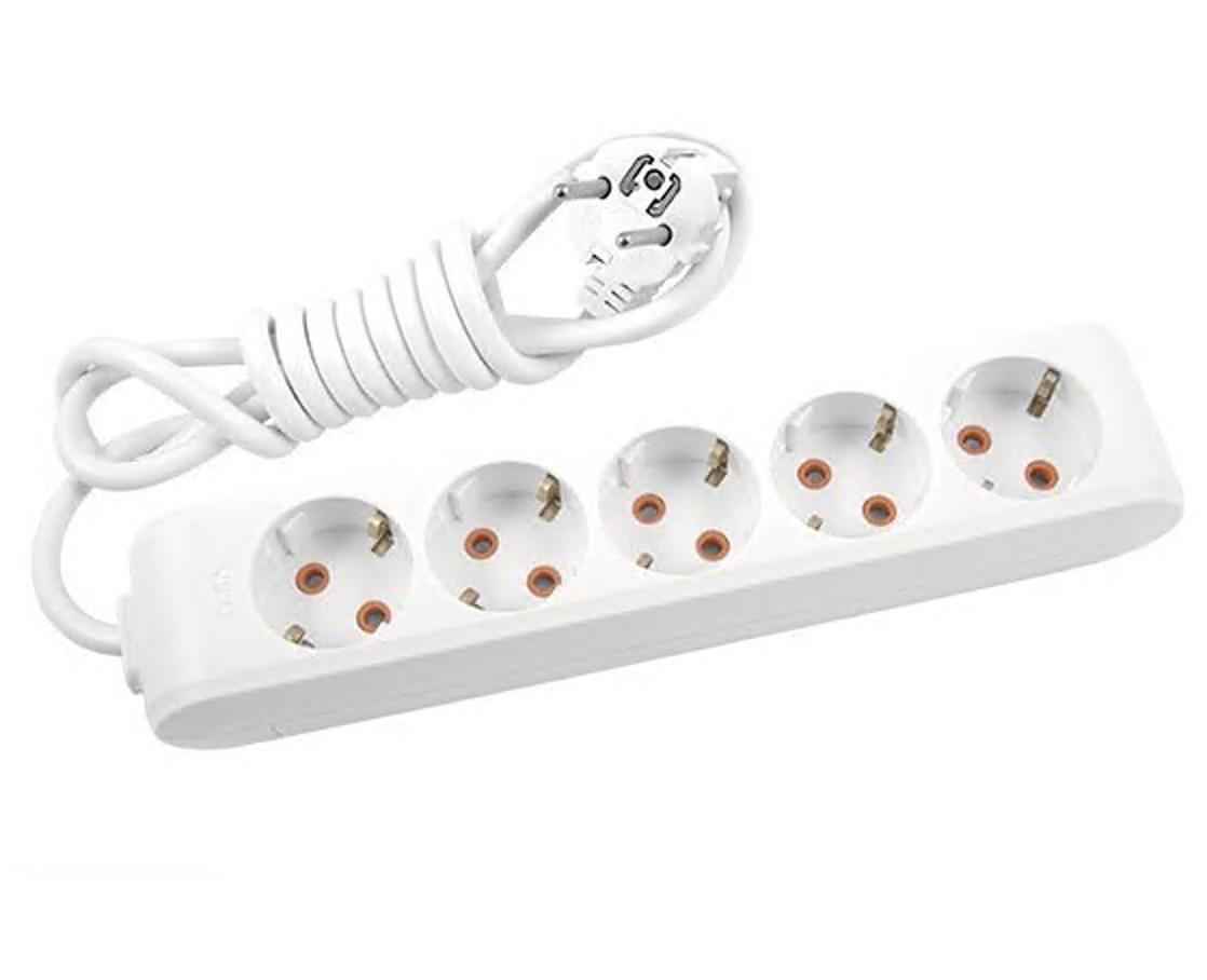 Подовжувач п'ятимісний Viko Multi-Let з заземленням 2 м (27848406)