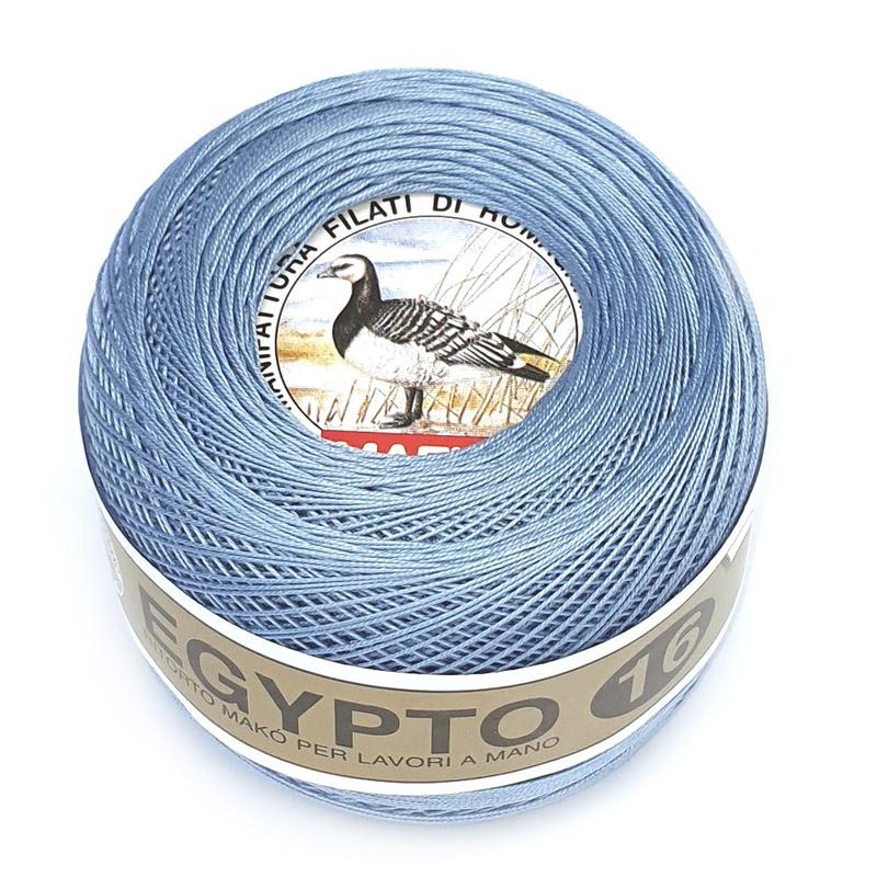 Пряжа Mafil Egypto 16 51 Серо-голубой (7082)