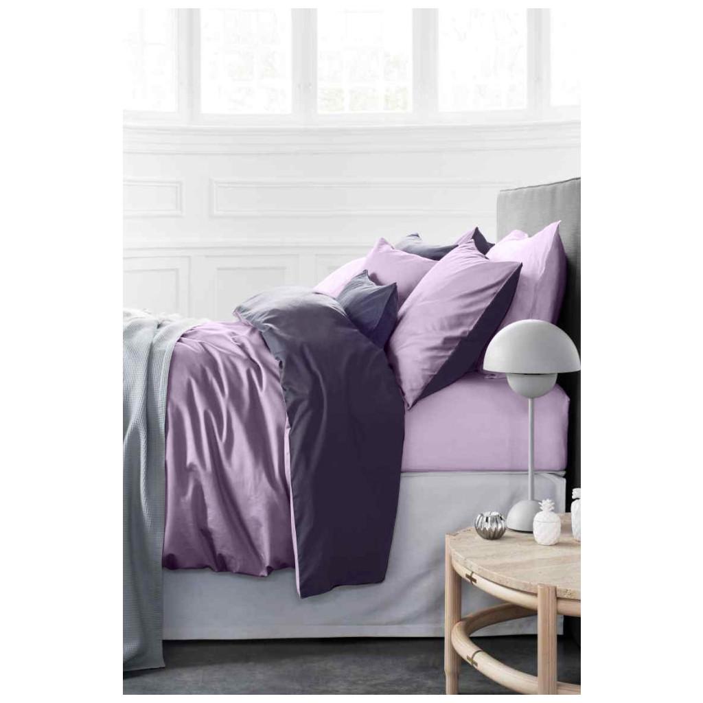 Комплект постільної білизни MirSon Premium 0199+0231 satin 2х160х220 см Violet (221905)