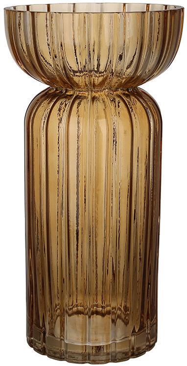 Ваза стеклянная Retro Grace 1210х25 см Амбер