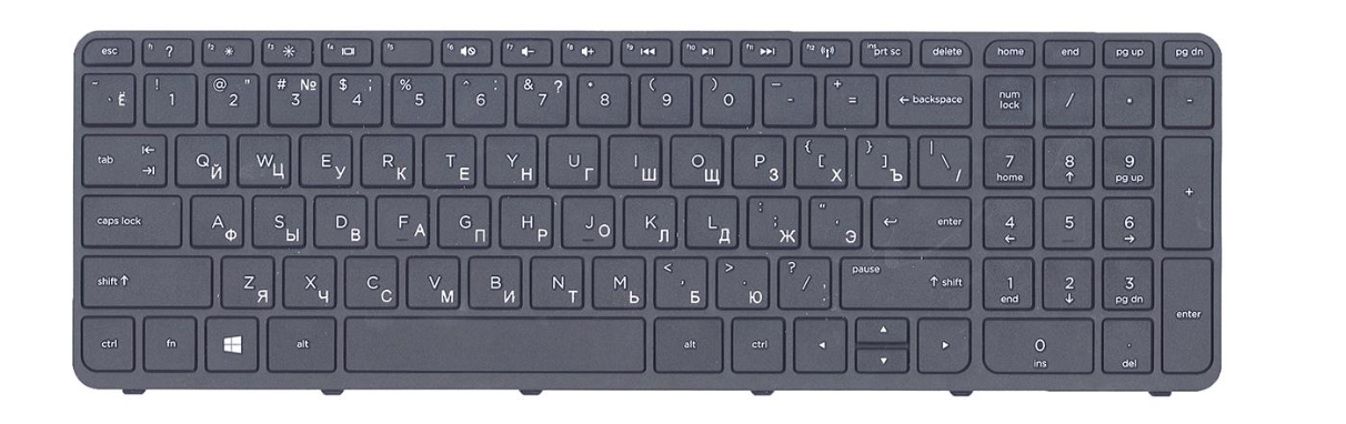 Клавіатура для ноутбука HP Pavilion Touchsmart15T-N200 матова (719853-251)