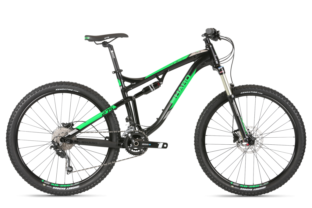 Велосипед Haro Shift S3 двопідвісний 27,5" рама M Чорний із салатовим ...