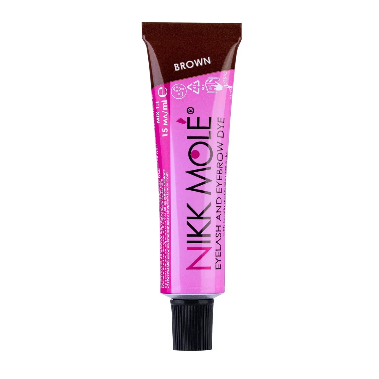 Краска для бровей и ресниц Nikk Mole 15 мл Brown (011022)