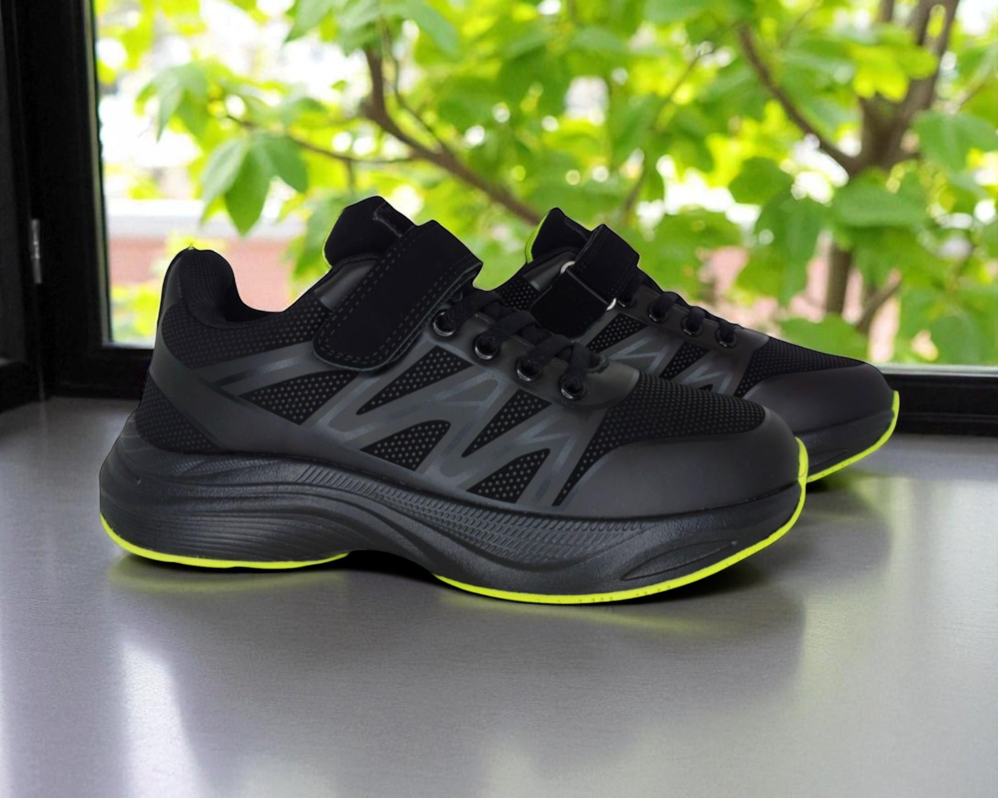 Кросівки Clibee 511BG р. 37 Чорно-салатовий (28086881)