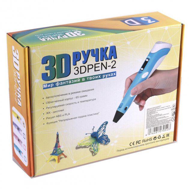 Ручка 3D для малювання і творчості PEN c LCD дисплеєм 2 ART-3968/ 12v з пластиком 10м - фото 3