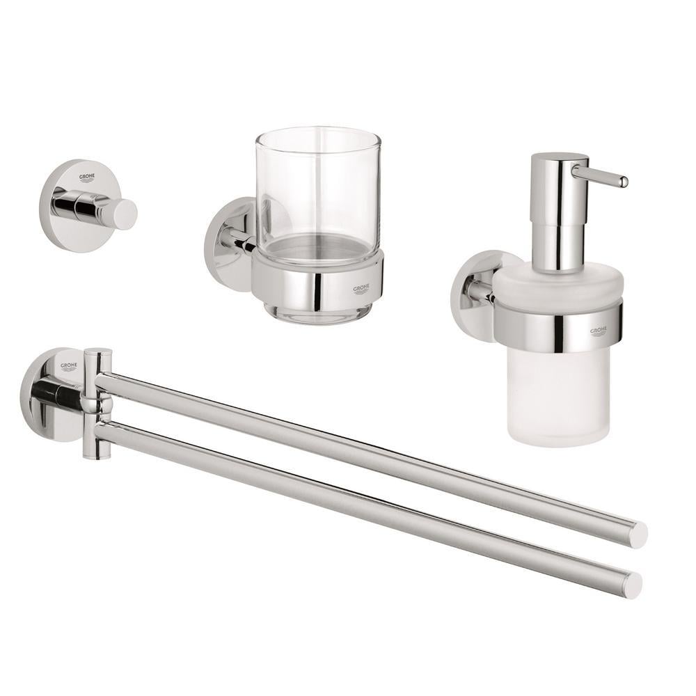 Набор аксессуаров для ванной Grohe Essentials 40846001 Хром (111293)