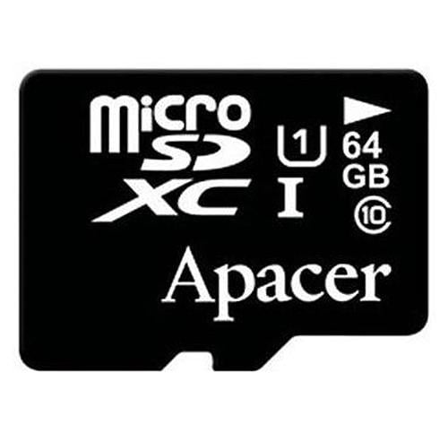 Карта памяти Apacer microSDHC 64 Гб Class 10 UHS-I (AP64GMCSX10U1-RA)