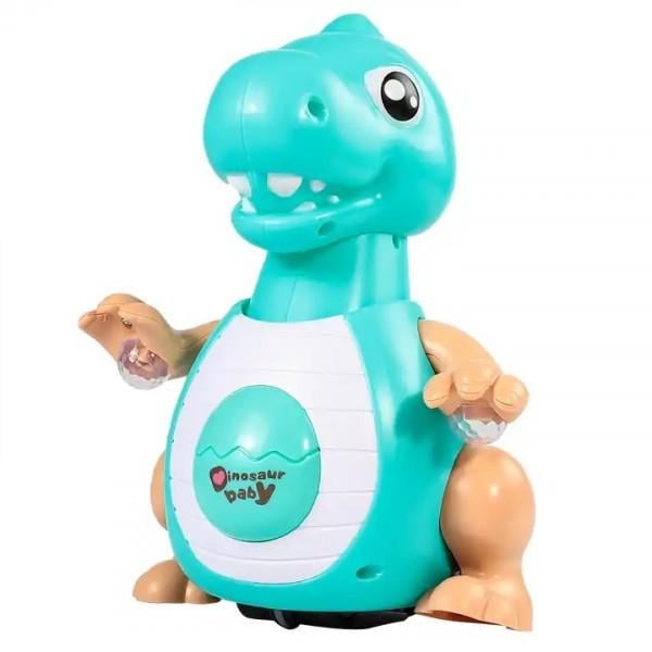 Інтерактивний динозавр AToys Swing Dinosaur звукові/світлові ефекти танцюють Blue (G_393-44Blue)