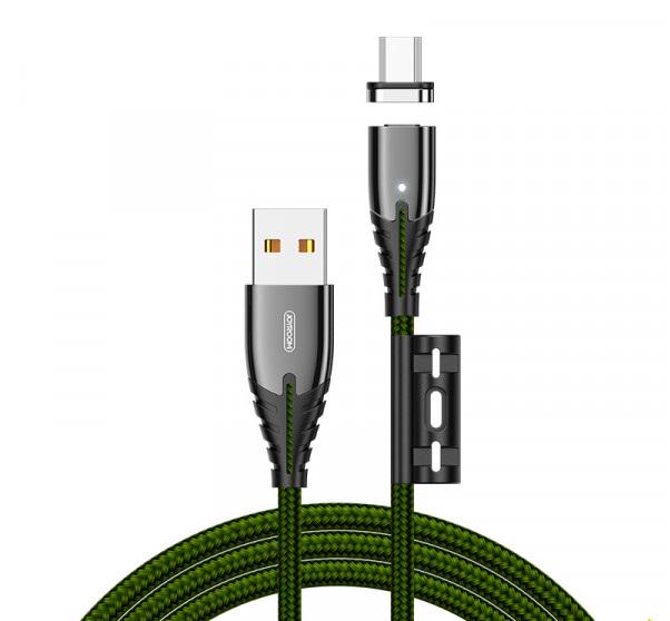 Кабель Joyroom Micro USB Magnetic Series S-M408 2,4 А 1,2 м Green (530348)