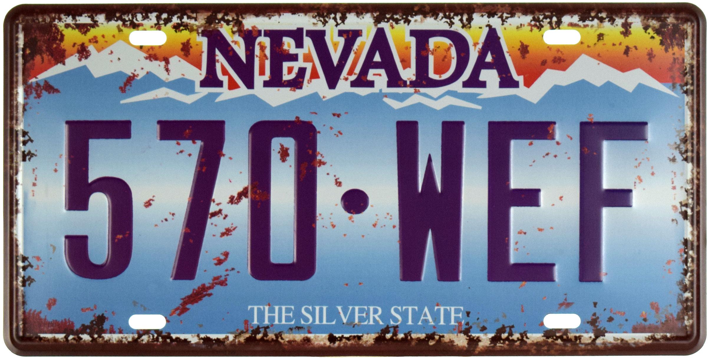Табличка металева Невада/Nevada 570 WEF 15x30 см