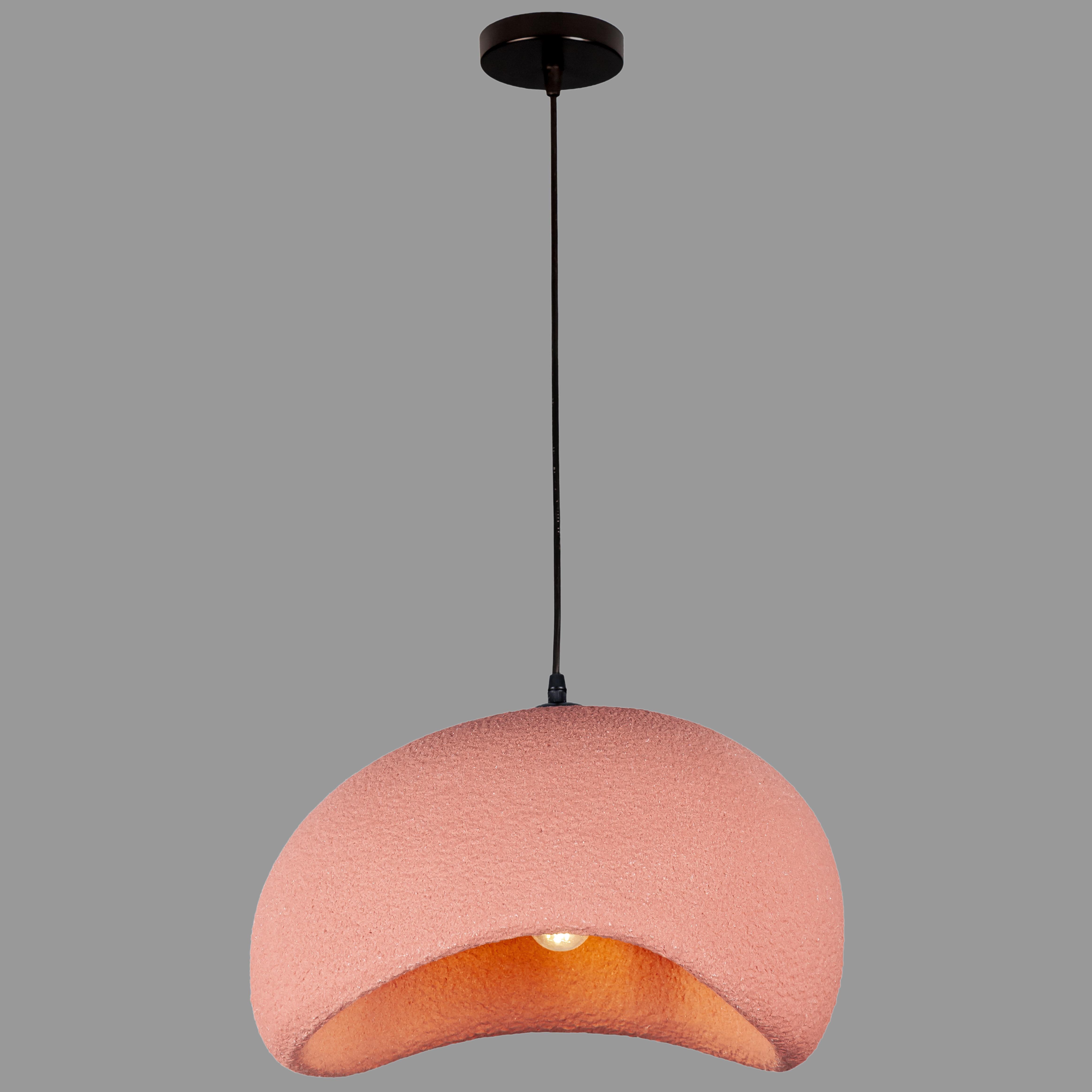 Светильник гипсовый Wabi-Sabi Облако 40 см Оранжевый (909-XL3563 (400) WINE RED)