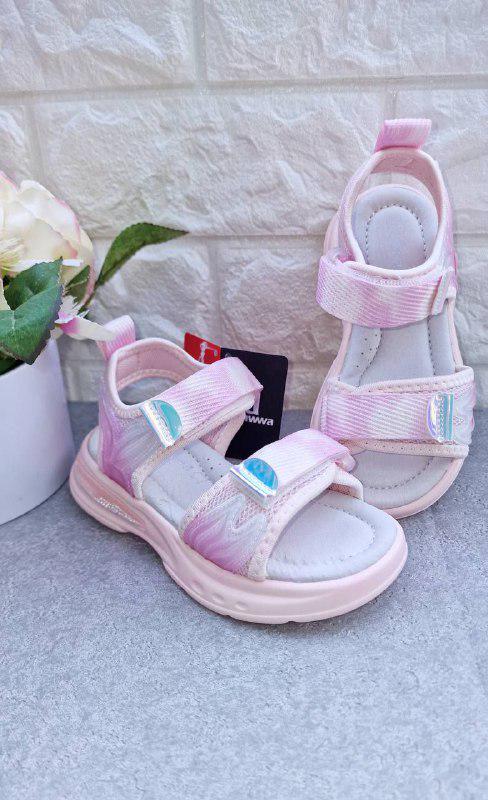 Босоножки спортивные для девочки Apawwa 1747 р. 27 17,3 см Розовый (1747-1)