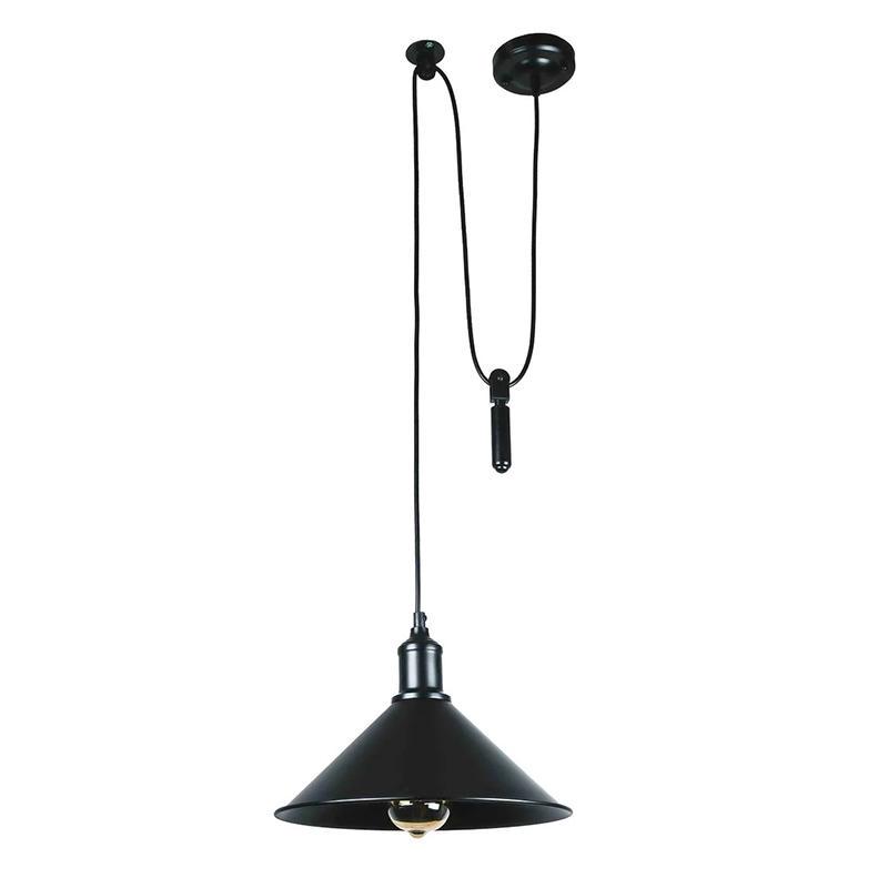 Люстра підвісна Light House LS-17169-1G 360 з гирею Чорний