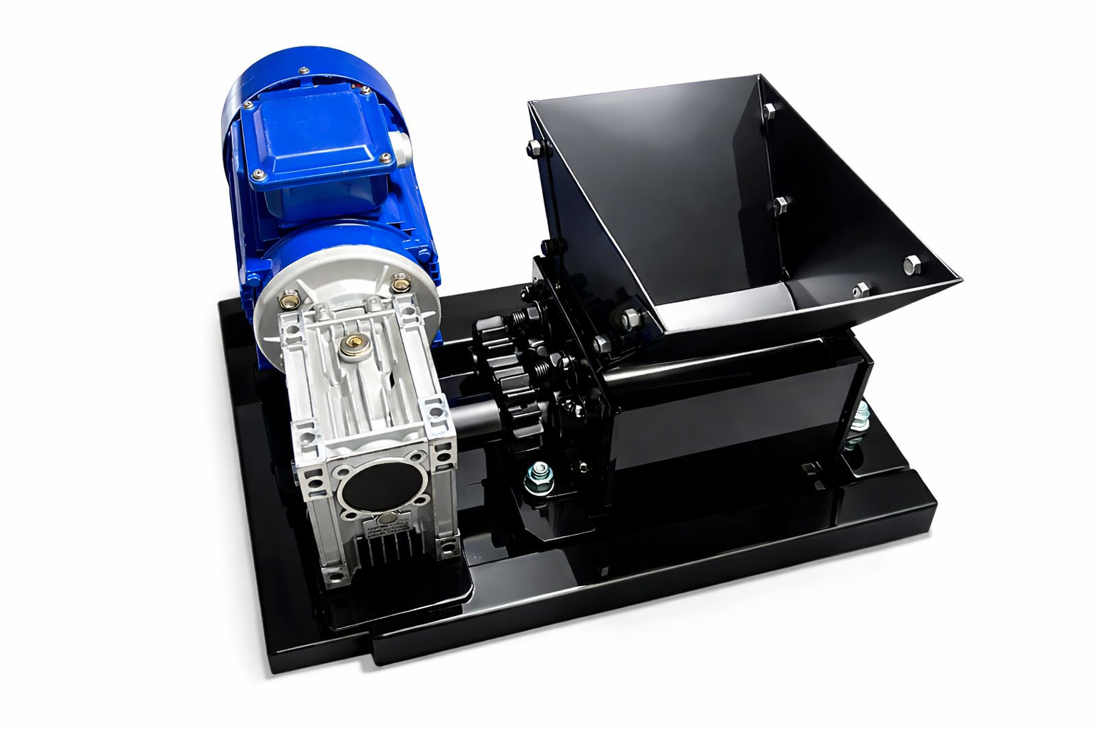 Дробилка валковая 200x150 мм с мотор-редуктором 1,5 кВт Серый (510)