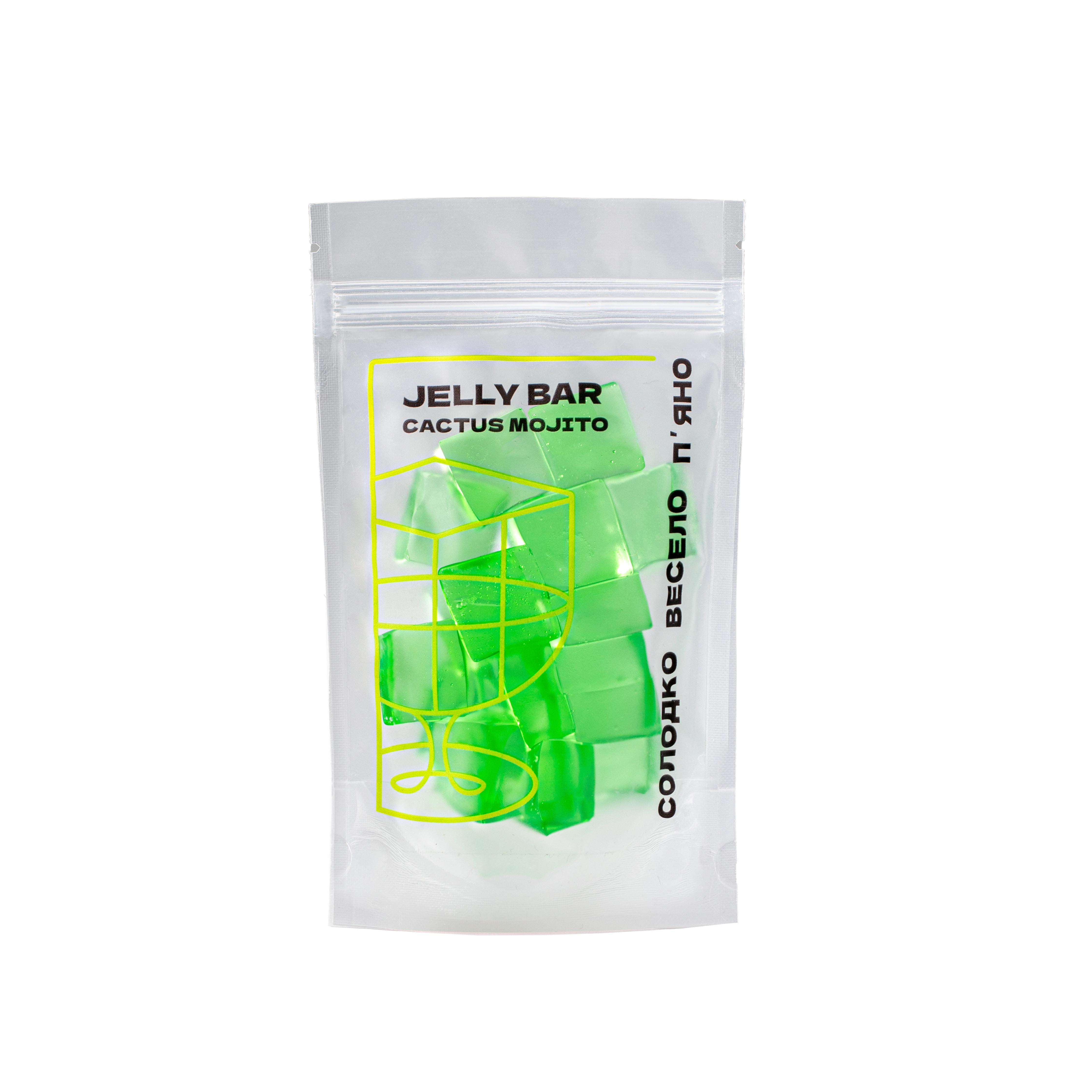 Желейні цукерки Jelly Bar Кактус Мохіто 100 г (АП-92)