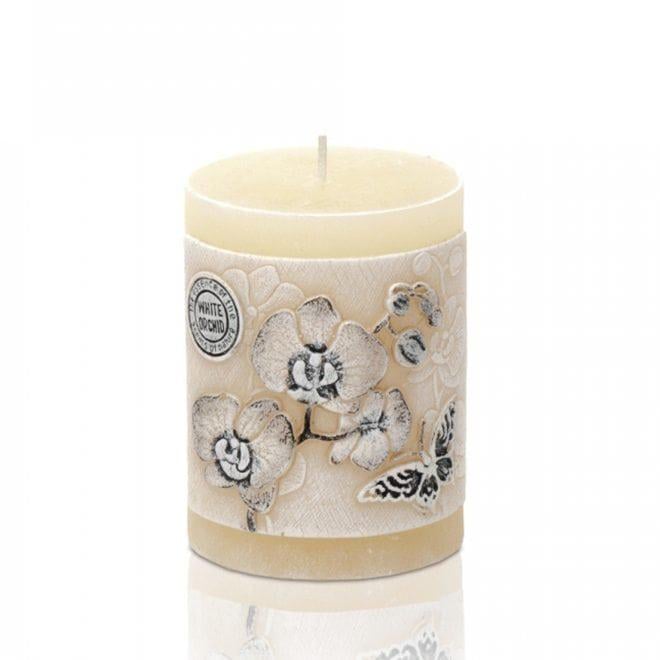 Свеча цилиндр Flora Orchid Eco 7х9 см (28910)