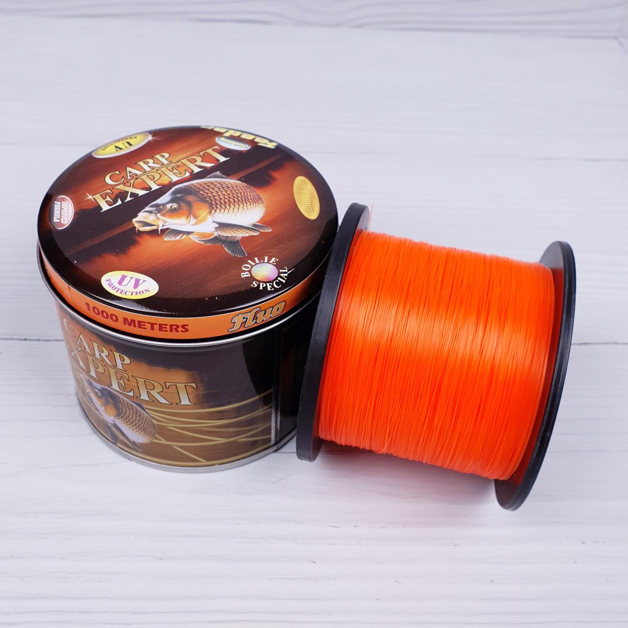 Леска мононить Carp Expert 1000 м 0,35 мм Fluo Orange (LM_CE-FLOR-1000-035)