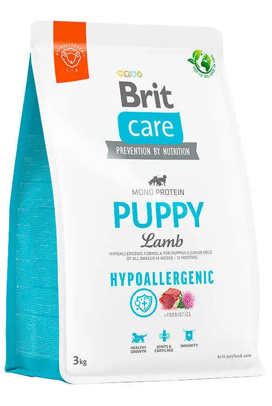 Корм сухий Brit Care Dog Hypoallergenic Puppy для цуценят гіпоалергенний з ягням 3 кг (172212)